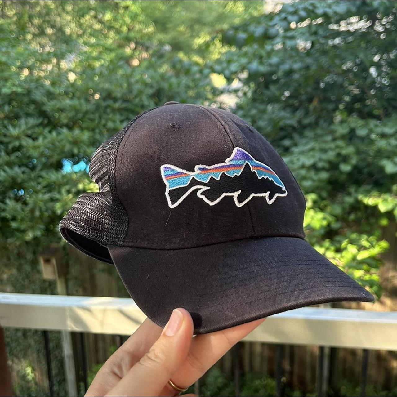 Patagonia hat with fish logo