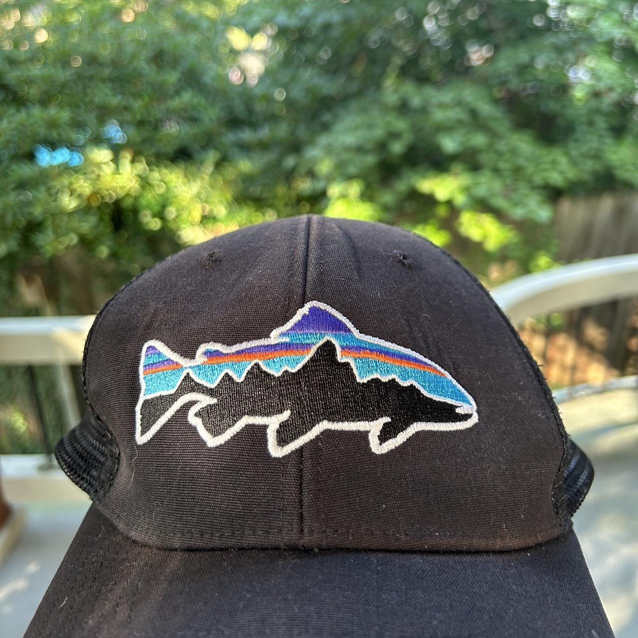 Patagonia hat with fish logo