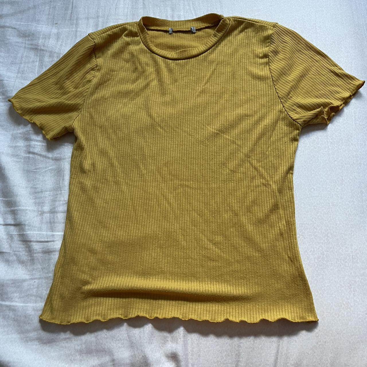 Women's Yellow Shirt Depop