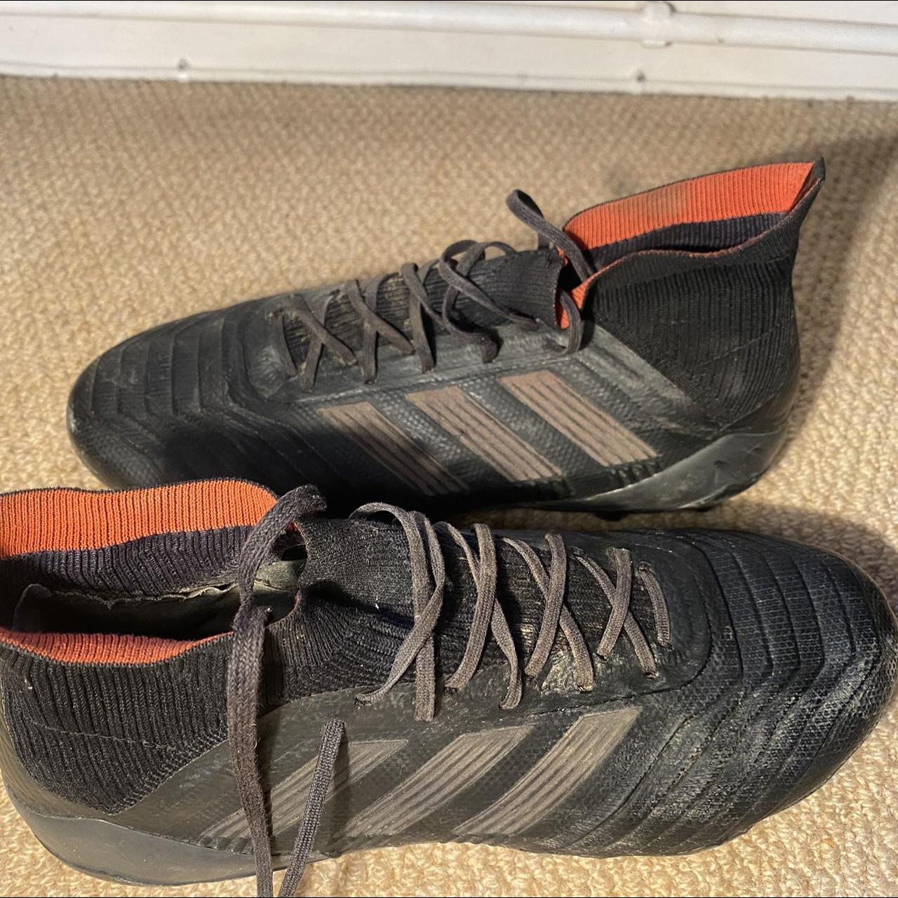 Adidas Men's Black and Red Boots | Depop