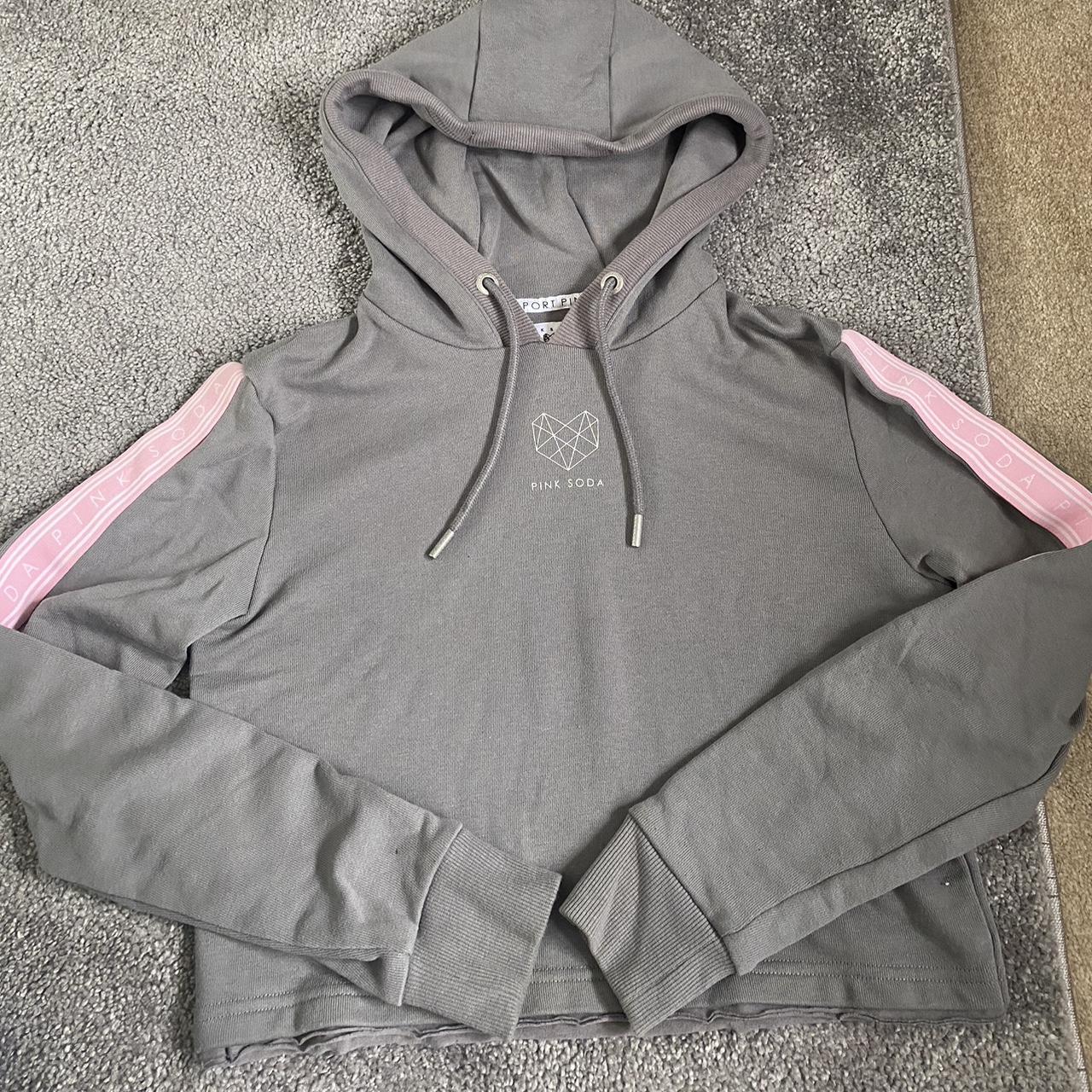 Pink soda grey hoodie online