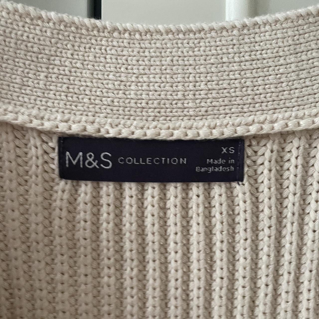 Marks and spencer knitted button up vest Size XS - Depop