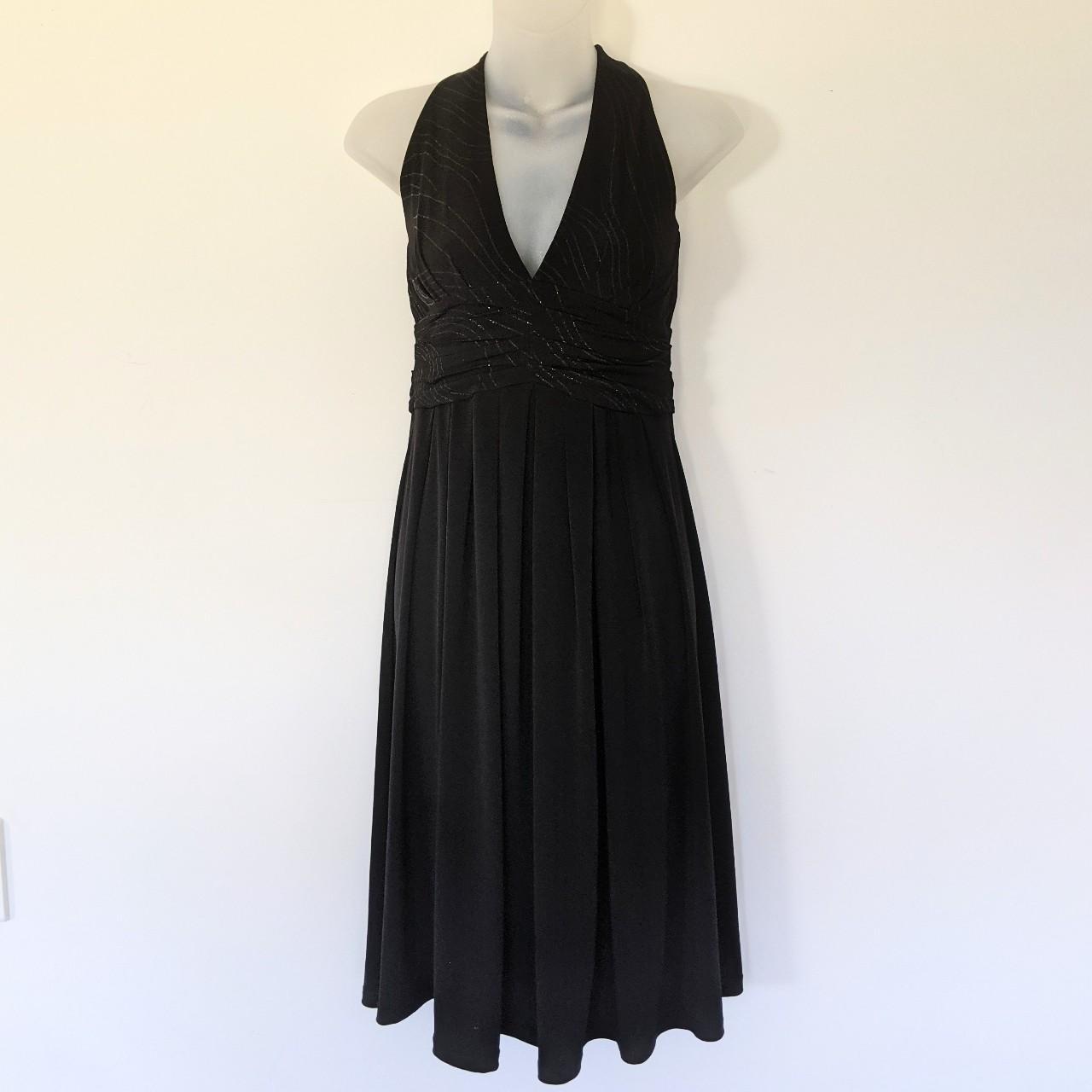 Vintage Forcast Black Dress Large Made in... - Depop