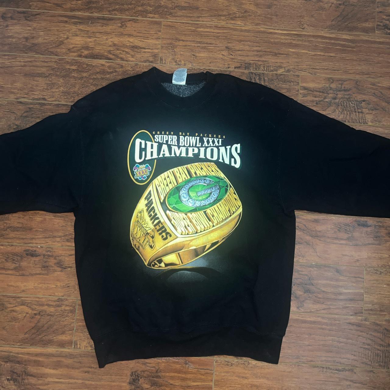 Vintage Green Bay Packer Superbowl 31 Champions T-shirt 