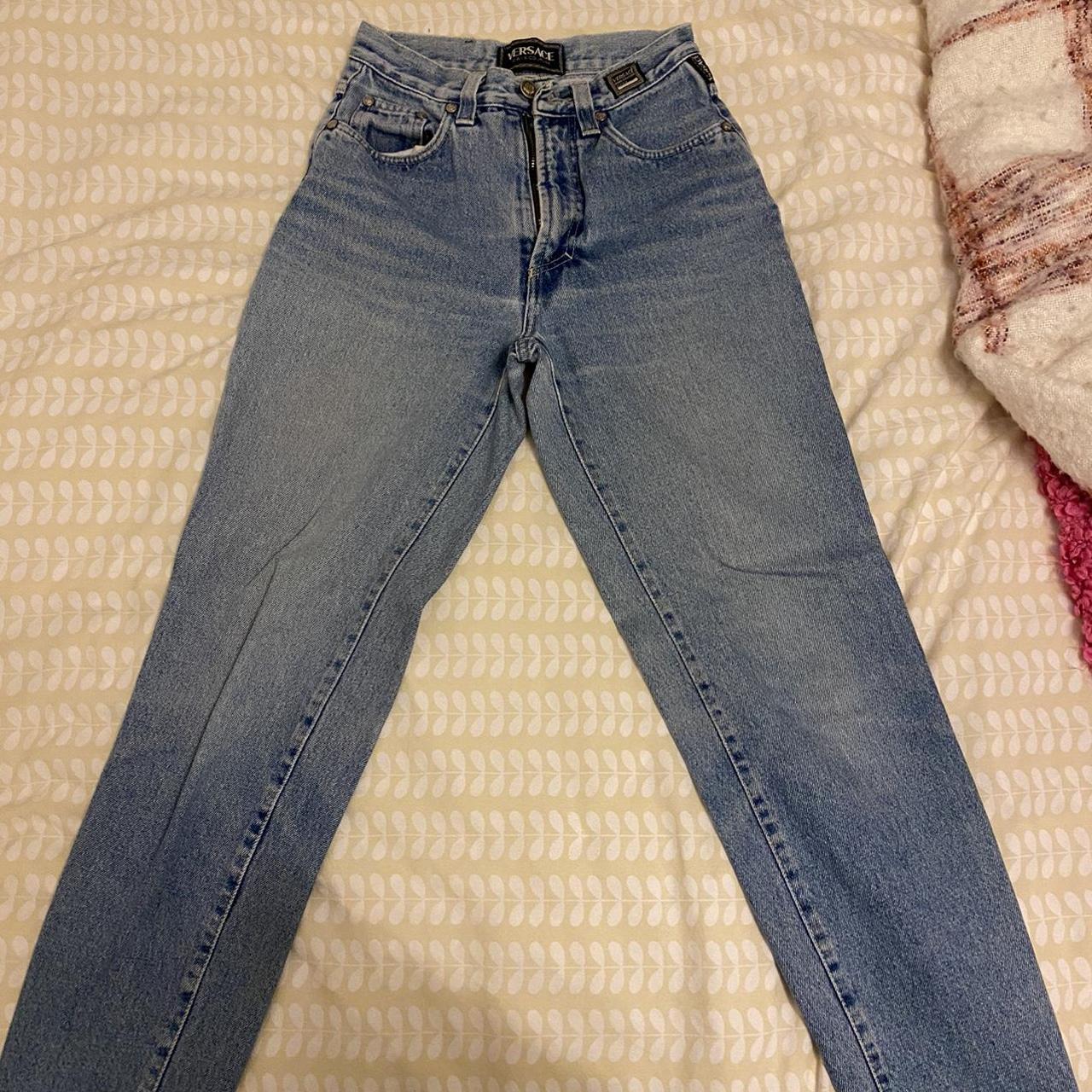 Versace Jeans Couture Women's Blue Jeans | Depop