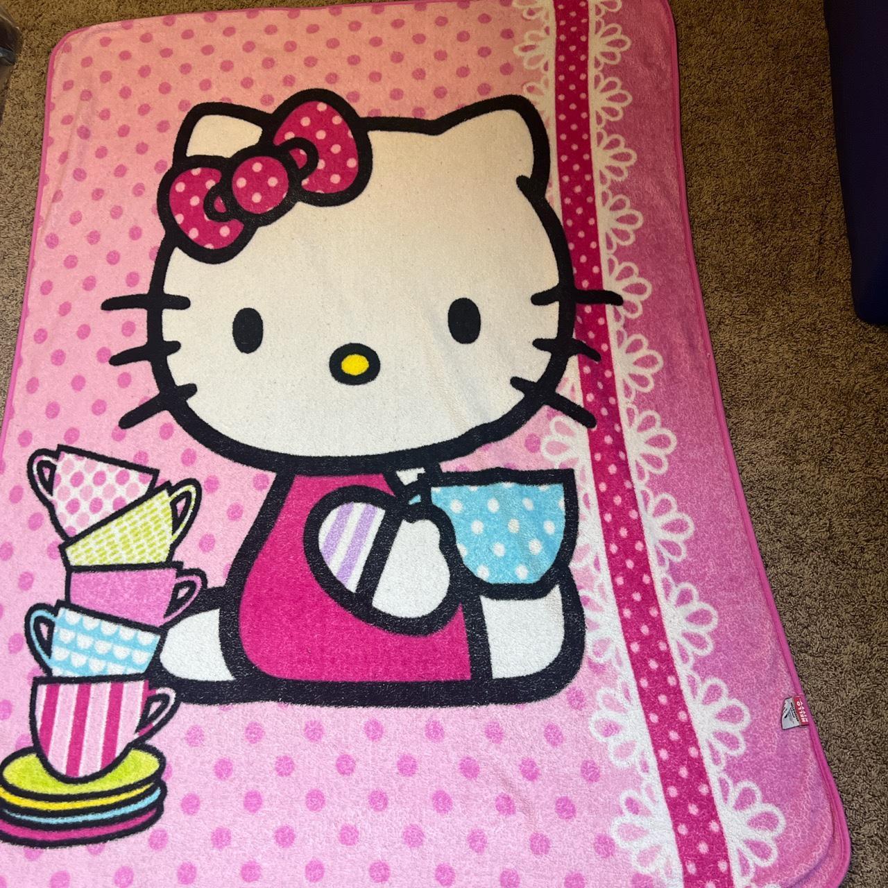 Hello Kitty 2014 Pink Back No Sew Fleece Blanket Kit #040