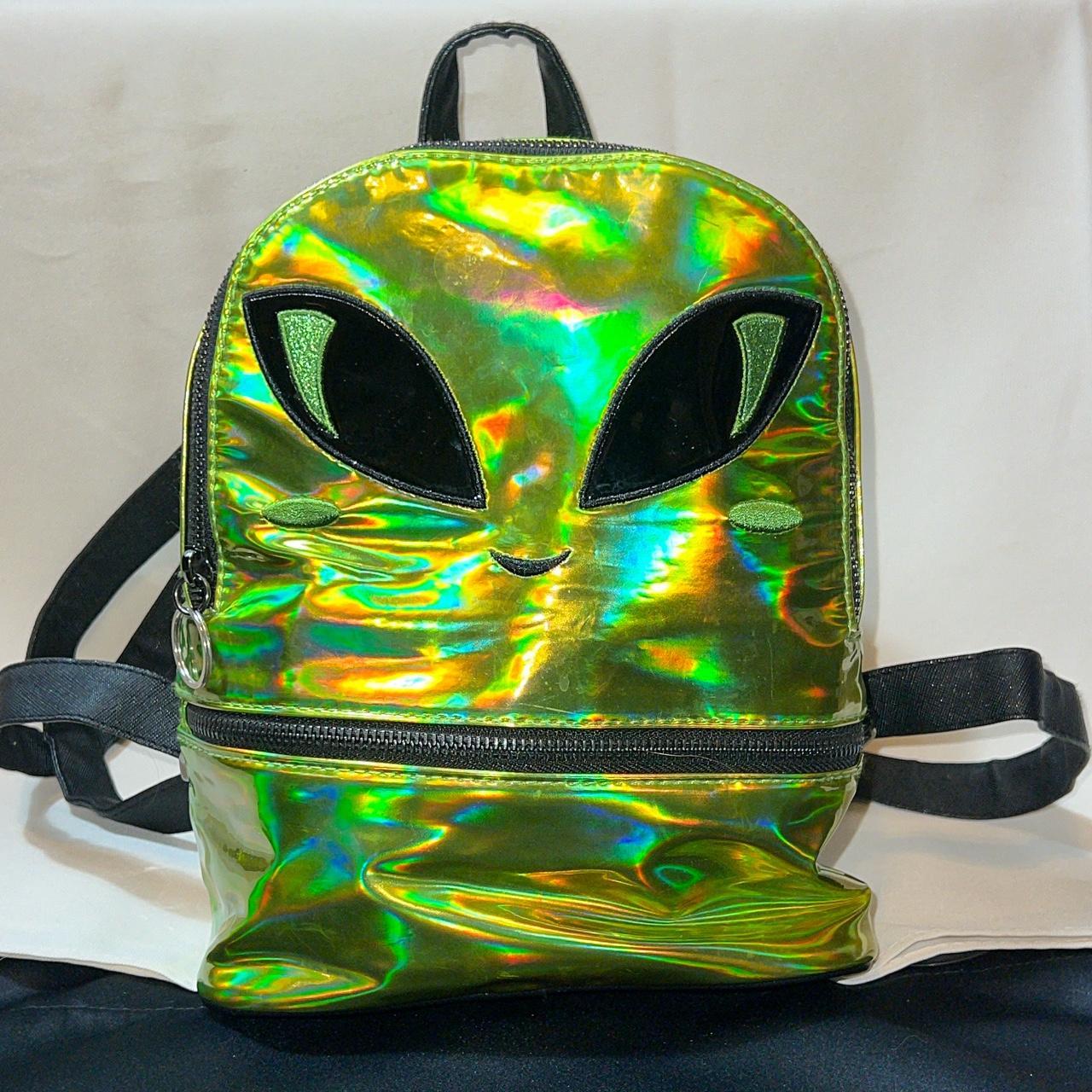 Green alien outlet backpack