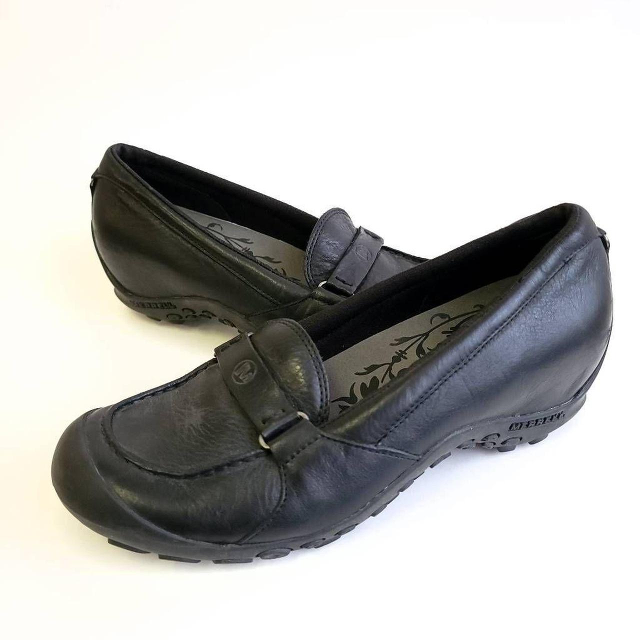 Merrell womens store black leather shoes