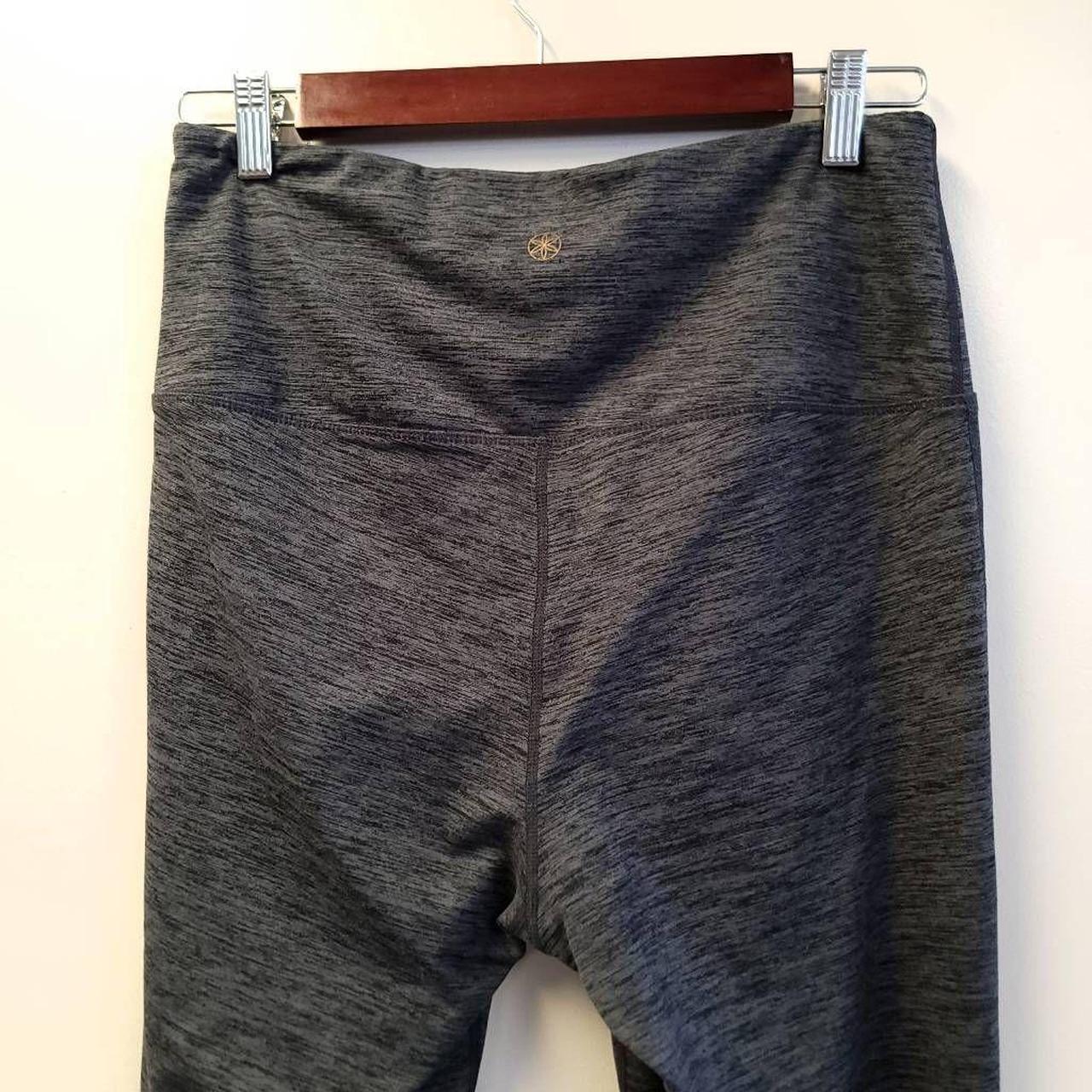 Gaiam Cropped Legging Yoga Cut Out Gray Womens Size - Depop