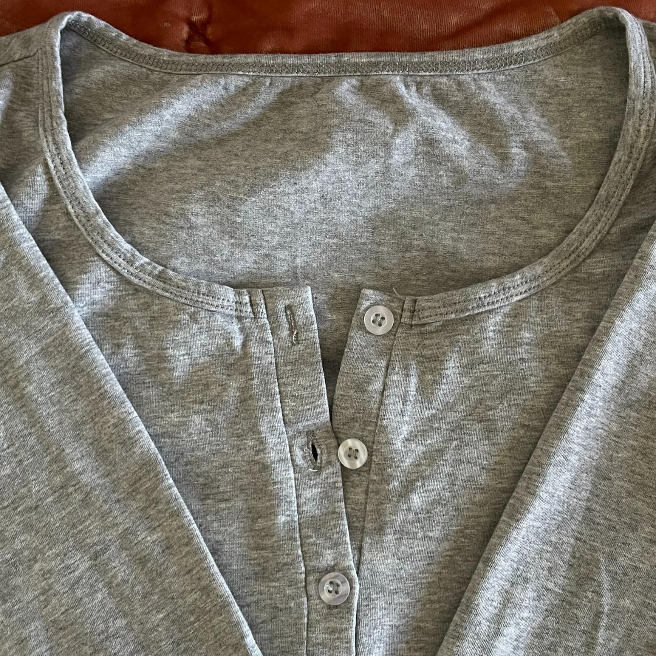 Grey Basic Long Sleeve - no imperfections : barely... - Depop