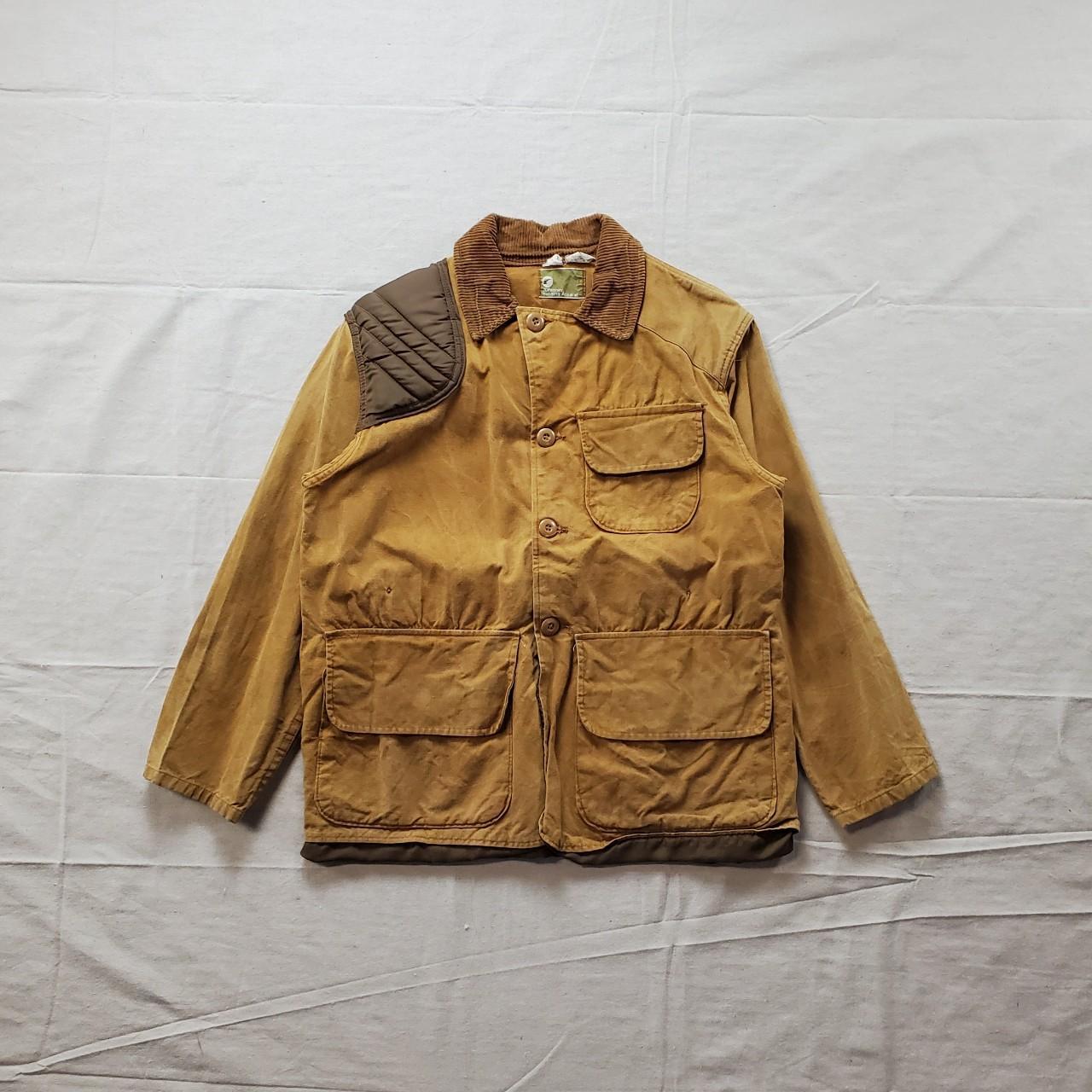 Vintage hunting outdoors jacket, 70s tan hunting...