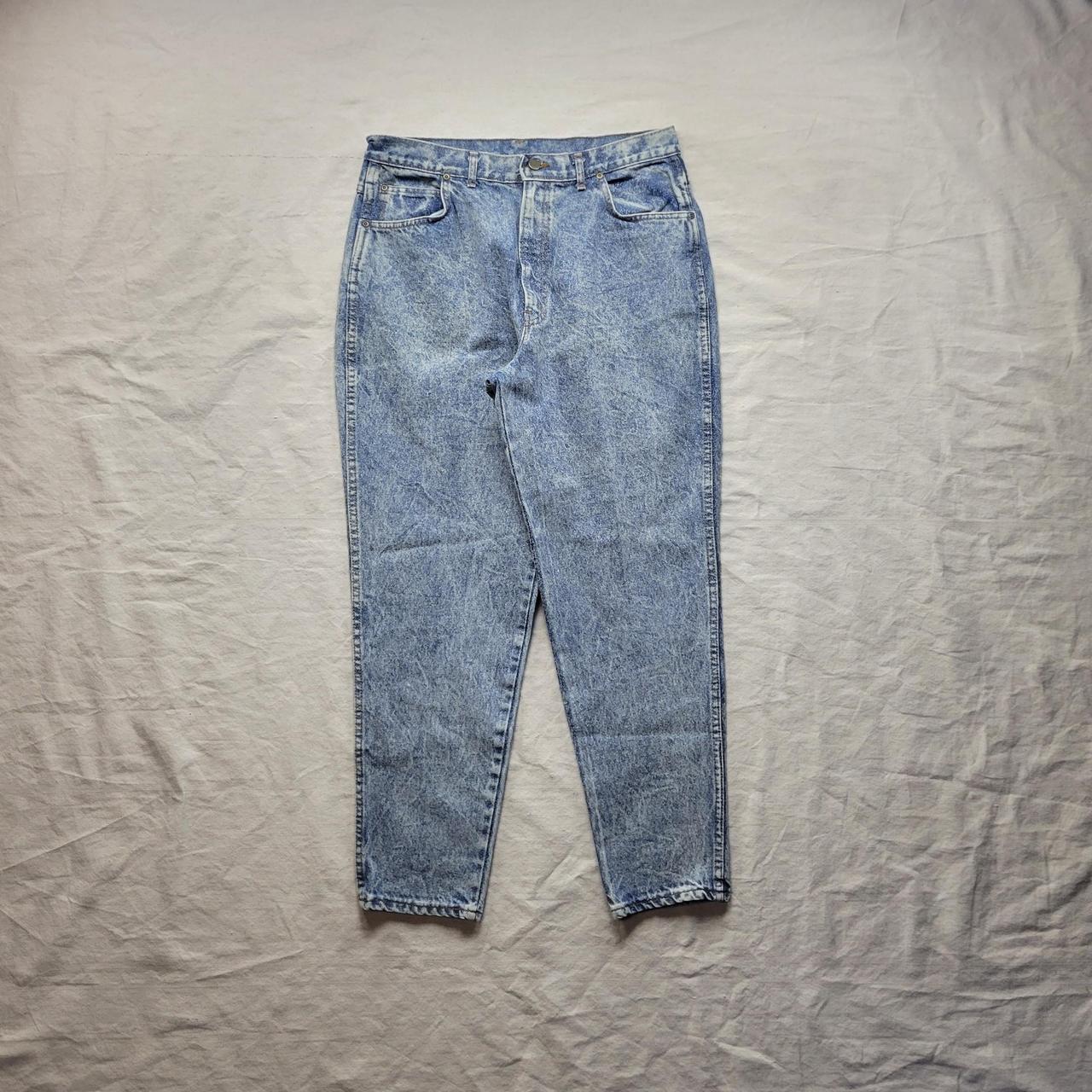 Vintage acid wash jeans high waist Super cool 80s... - Depop