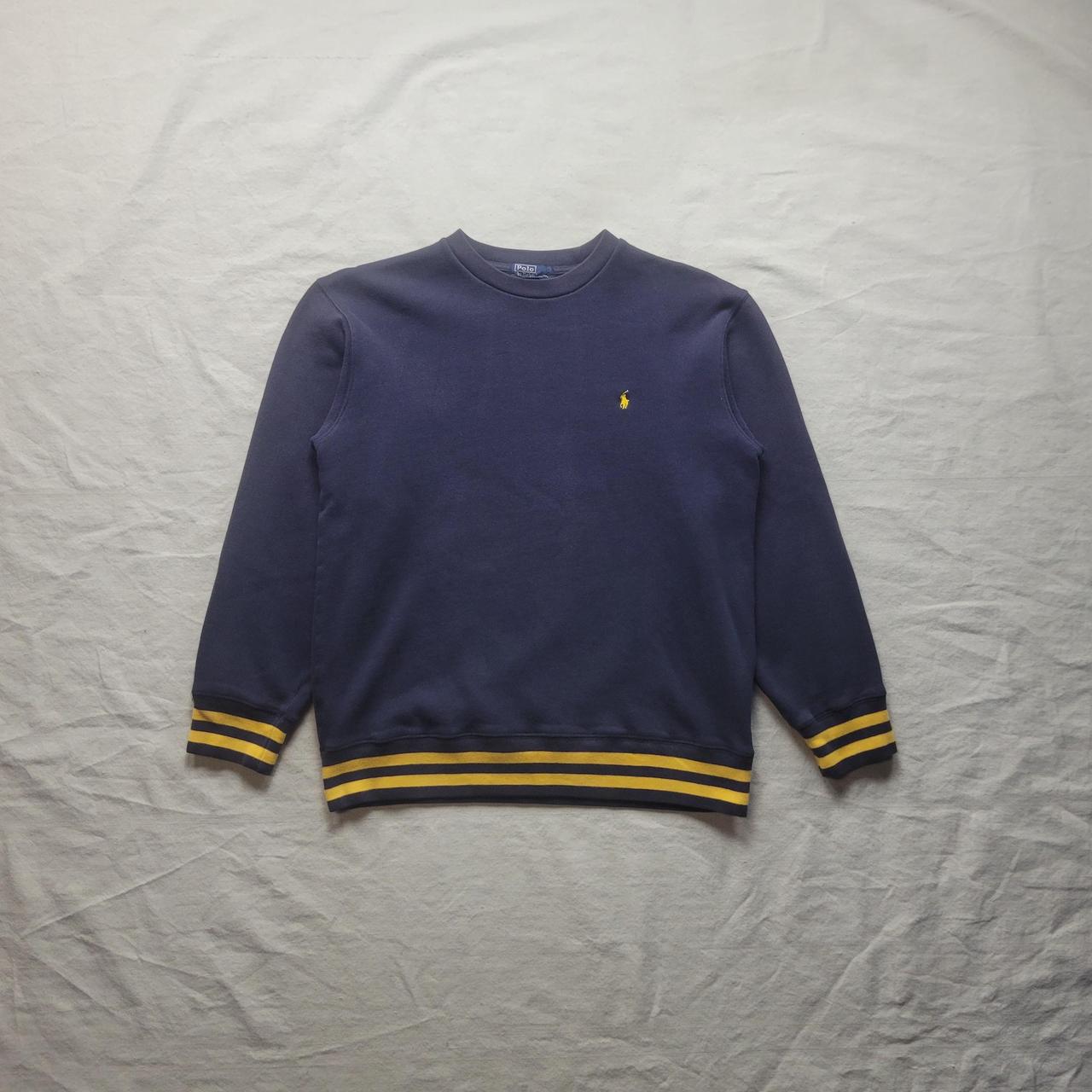 Vintage Polo shops Ralph Lauren Crew Neck Sweater Yellow Large