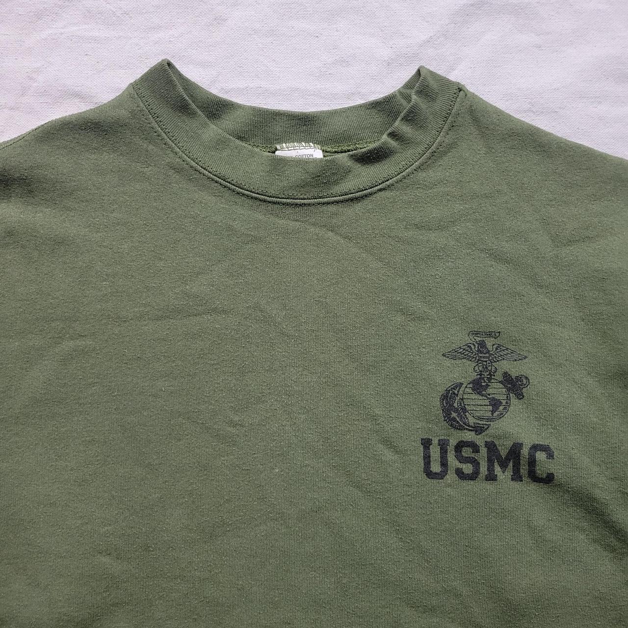 Vintage Campbellsville Apparel Company Green Graphic USMC Sweater