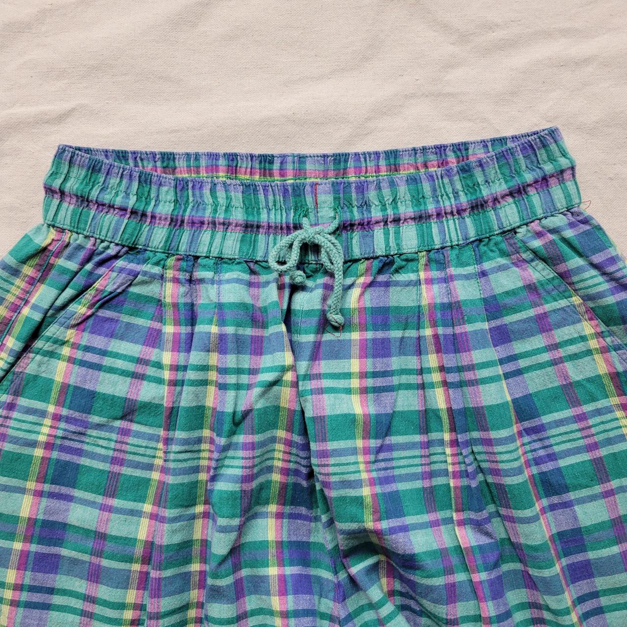 Vintage cotton shorts plaid Amazing 80s 90s cotton... Depop