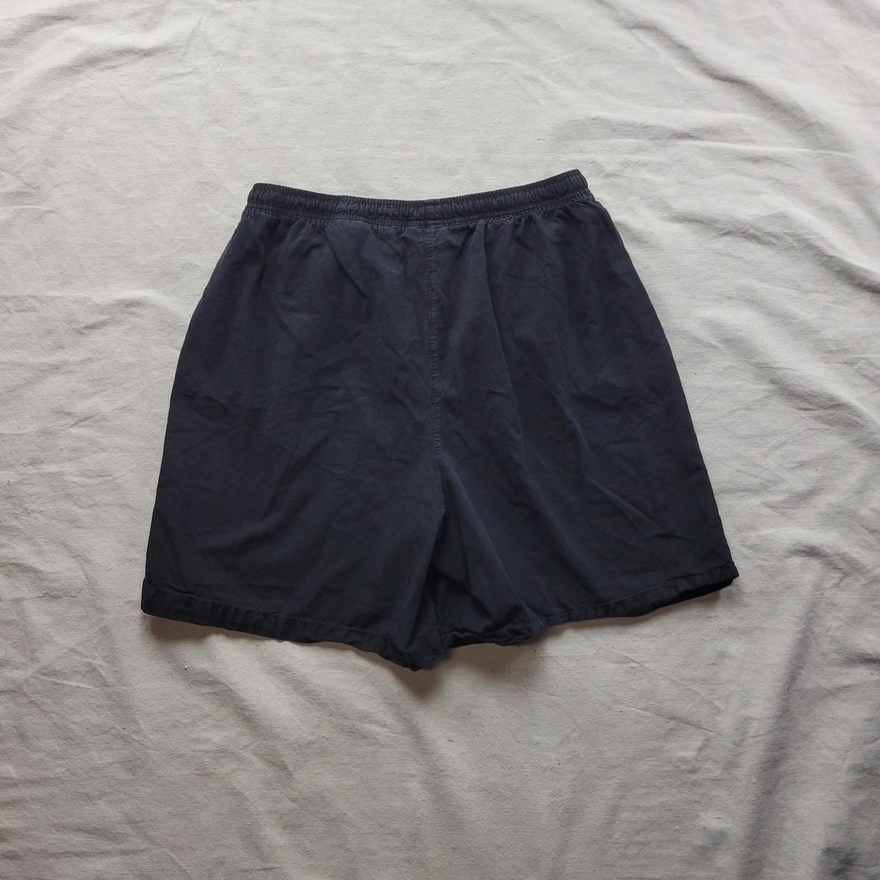 Vintage cotton shorts Classic look black cotton... - Depop