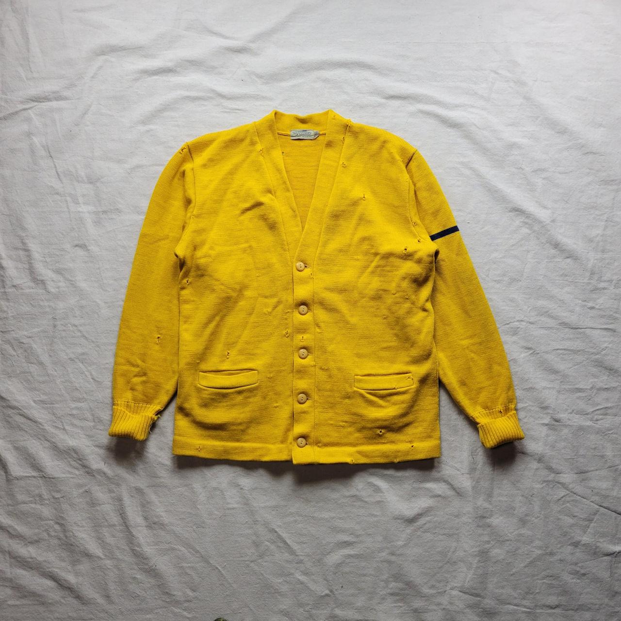 Yellow 2025 varsity cardigan