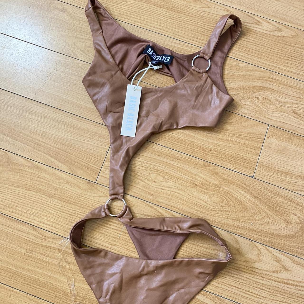 Zaful belted cut hot sale out thong