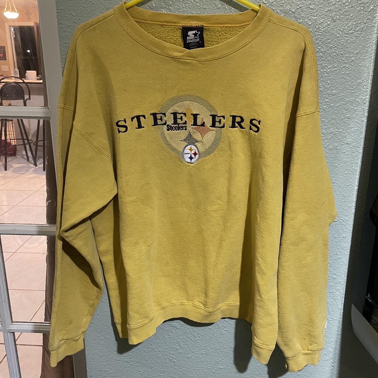 Pittsburgh Steelers Black & Gold Crew Neck Starter Top