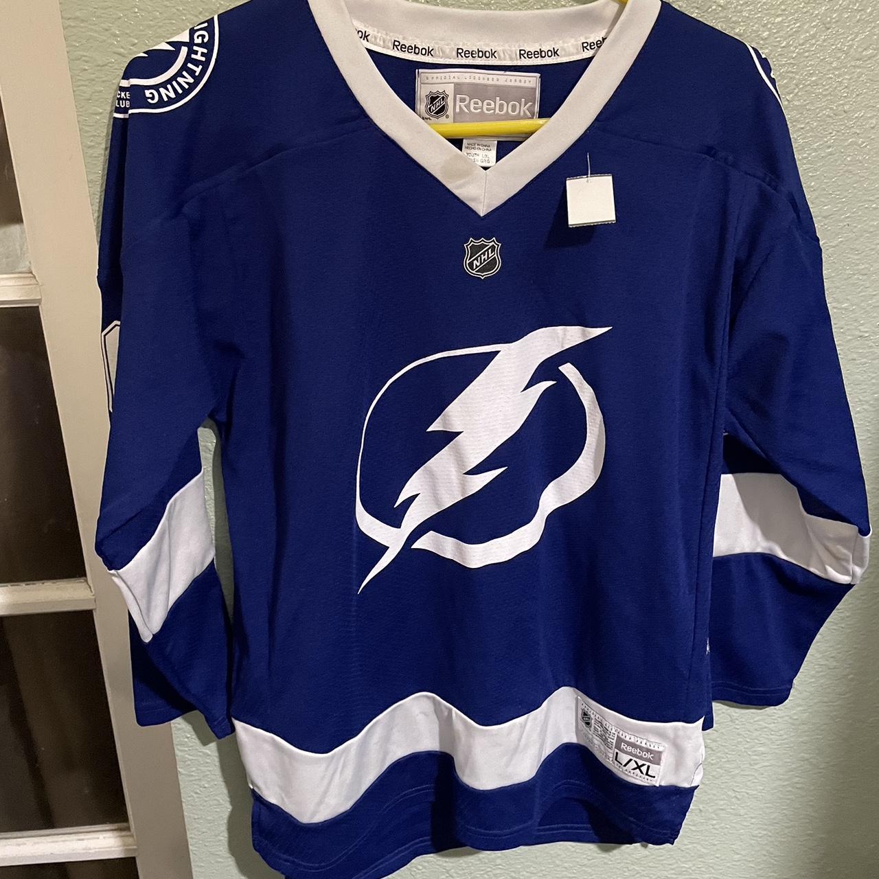 Tampa Bay Lightning Ben Bishop NHL shirt jersey #30 Reebok mens XL