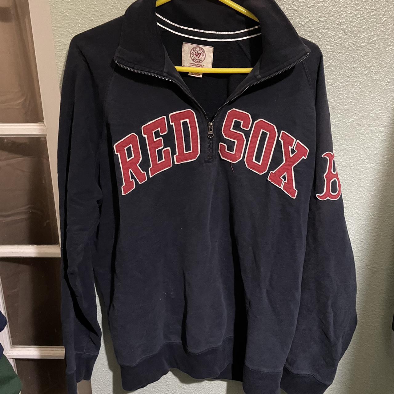 Boston Red Sox sweater/sweatshirt Felpa American - Depop