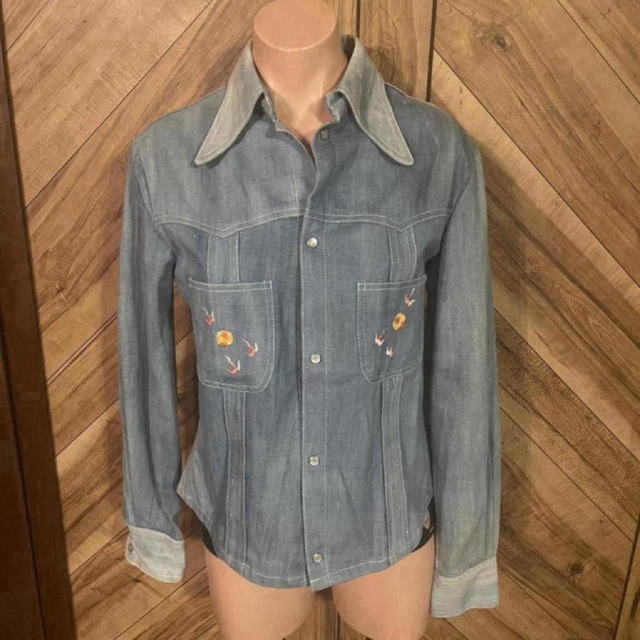70s Vintage Faded Glory by Appendage2 Denim Button up Shirt Lightweight Jean  Jacket Juniors Womens Size 36 / 9 - Etsy Finland
