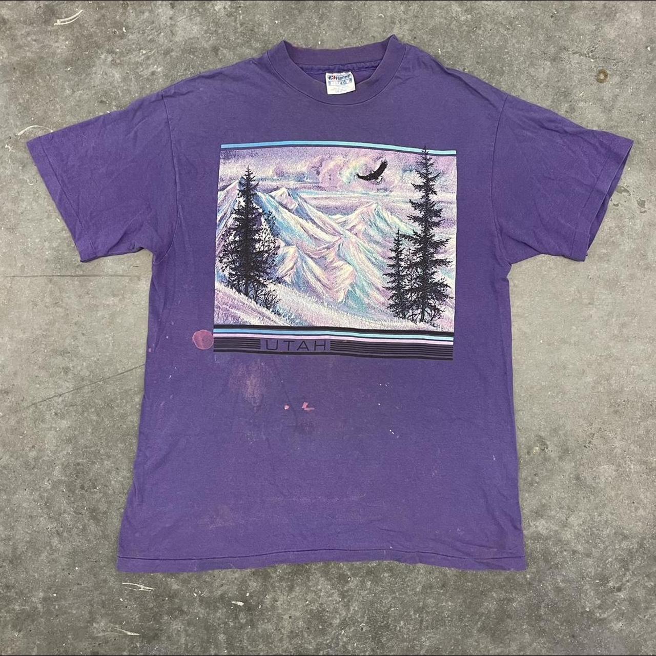 Vintage Men's T-Shirt - Purple - L