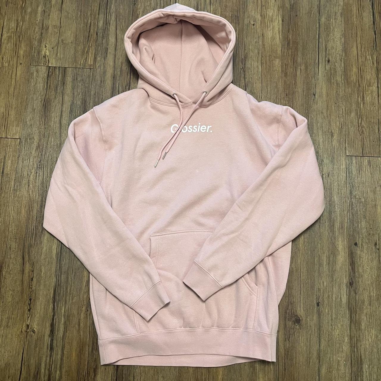 Glossier pink hoodie deals