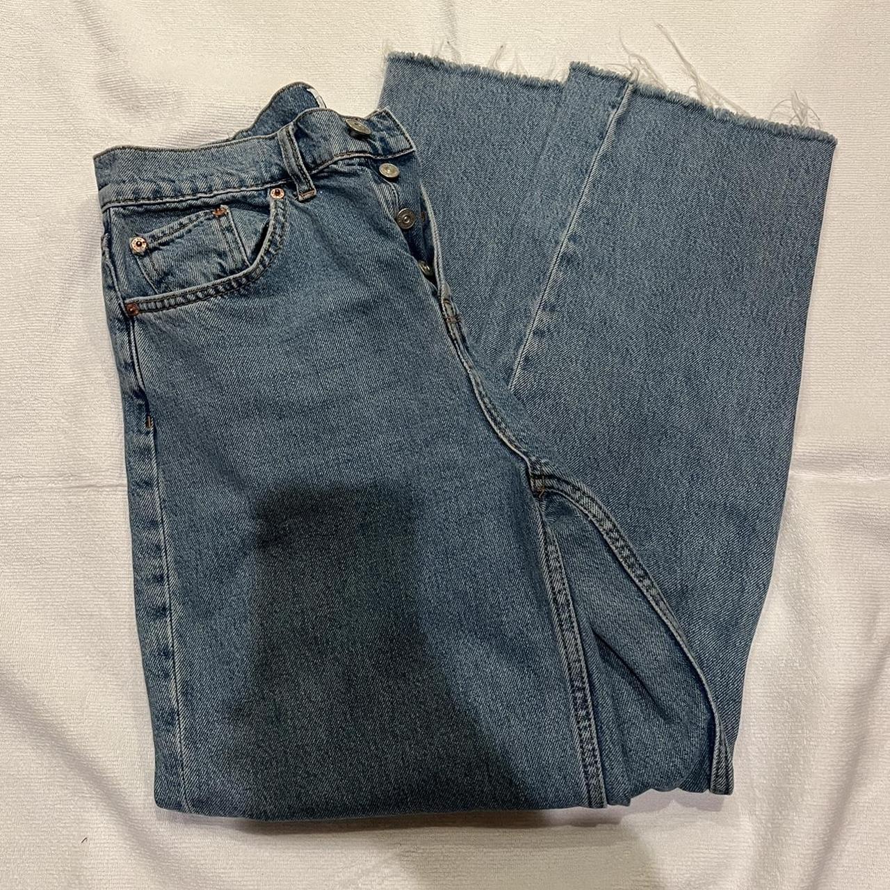 BDG Women's Navy and Blue Jeans | Depop