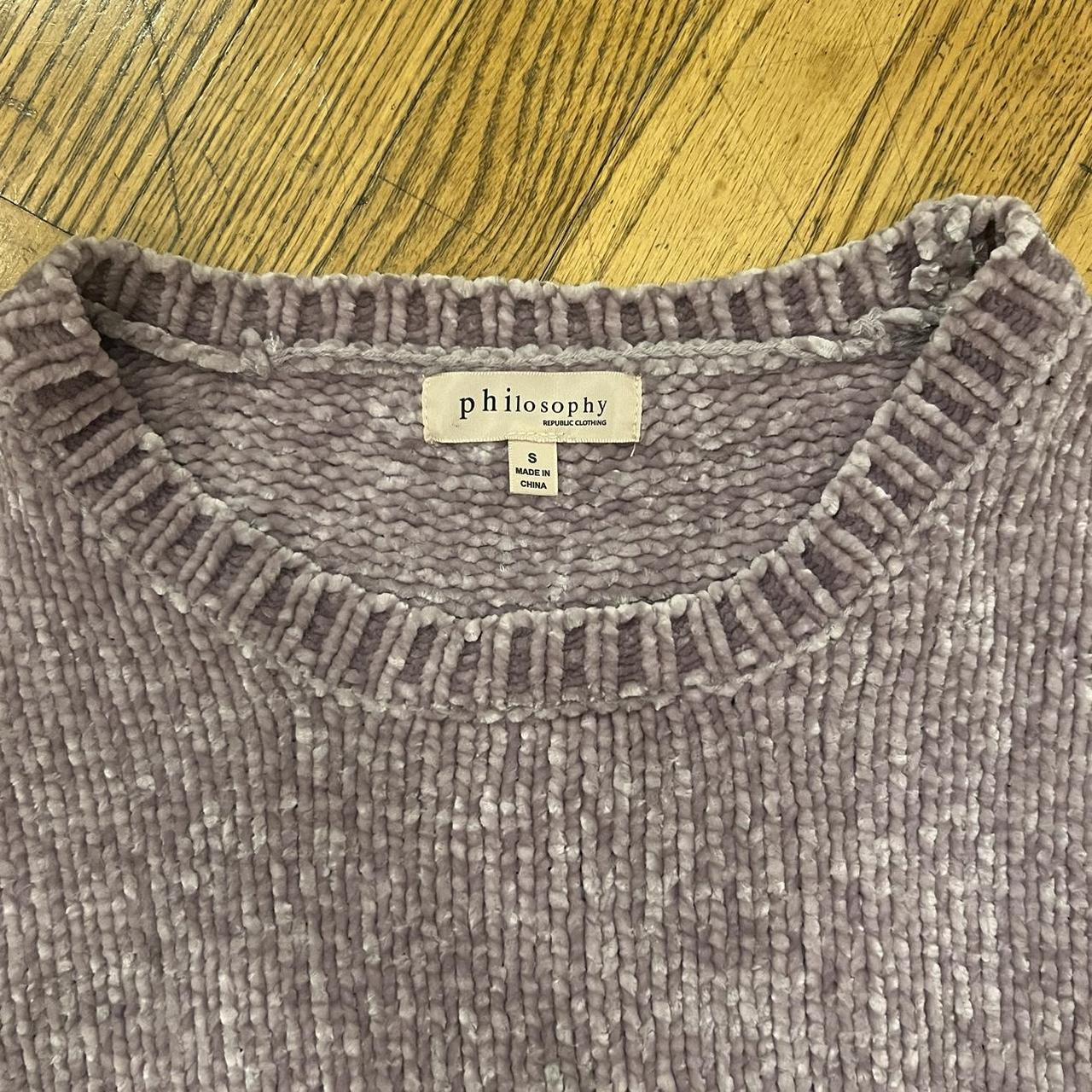 Philosophy clearance chenille sweater