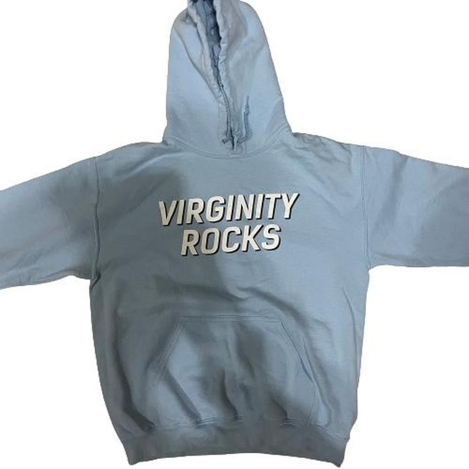 Light blue cheap virginity rocks hoodie