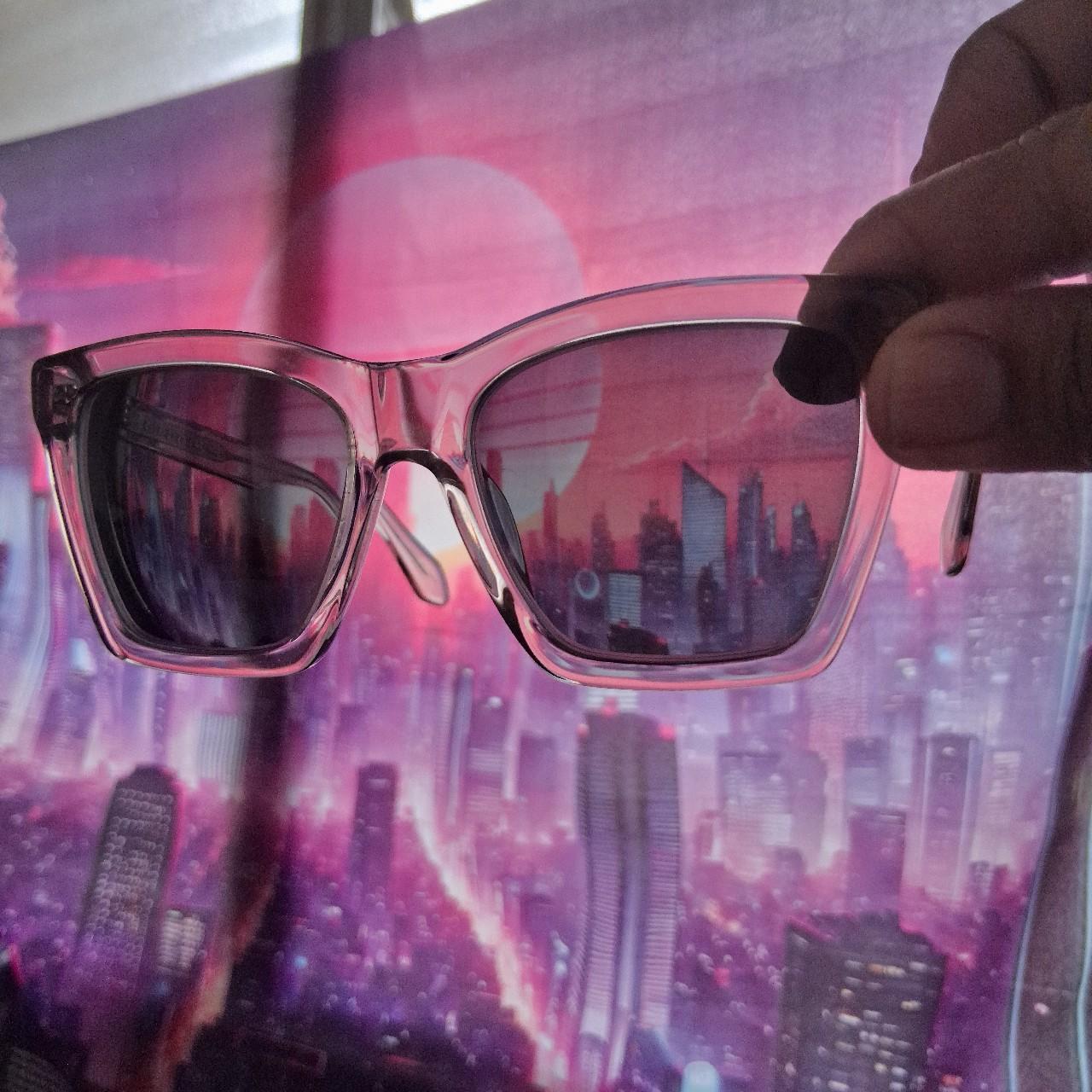 DIFF Women's Sunglasses - Grey/Silver – DIFF clea… - image 5