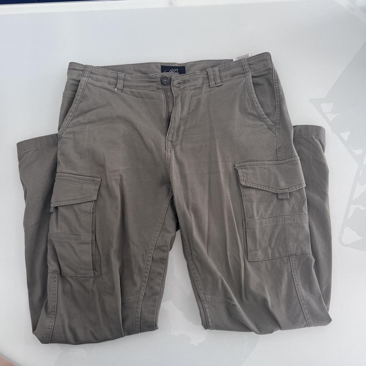 Men’s ADPT khaki cargos. Size 33/32, great condition... - Depop