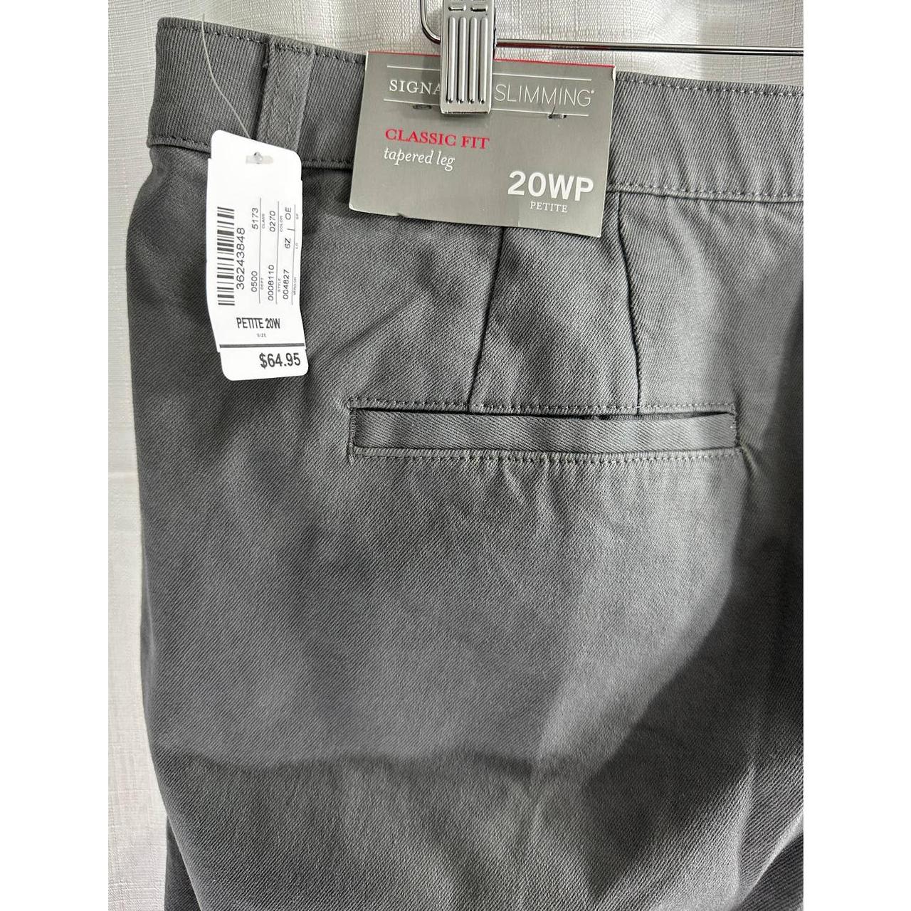 CJ Banks Signature Grey Slimming Classic Fit Tapered - Depop