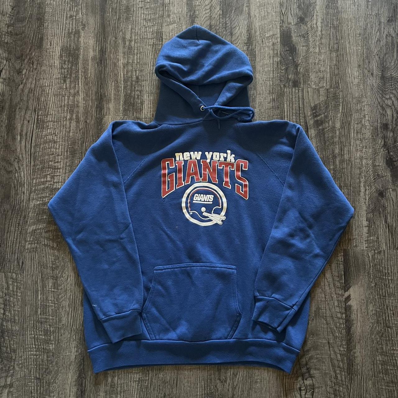 Vintage 80s New York Giants Hooded Sweatshirt