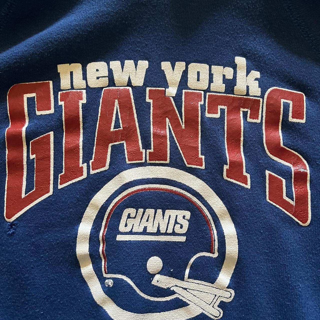 Vintage New York Giants Hoodie M No Flaws - Depop