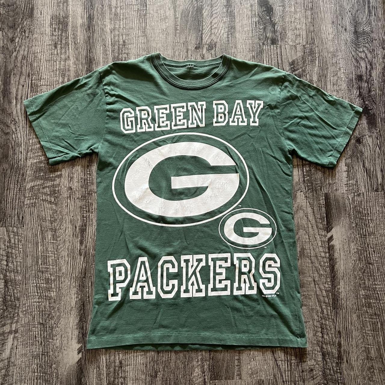 Vintage 90s Green Bay Packers #84 3/4 Sleeve Green - Depop