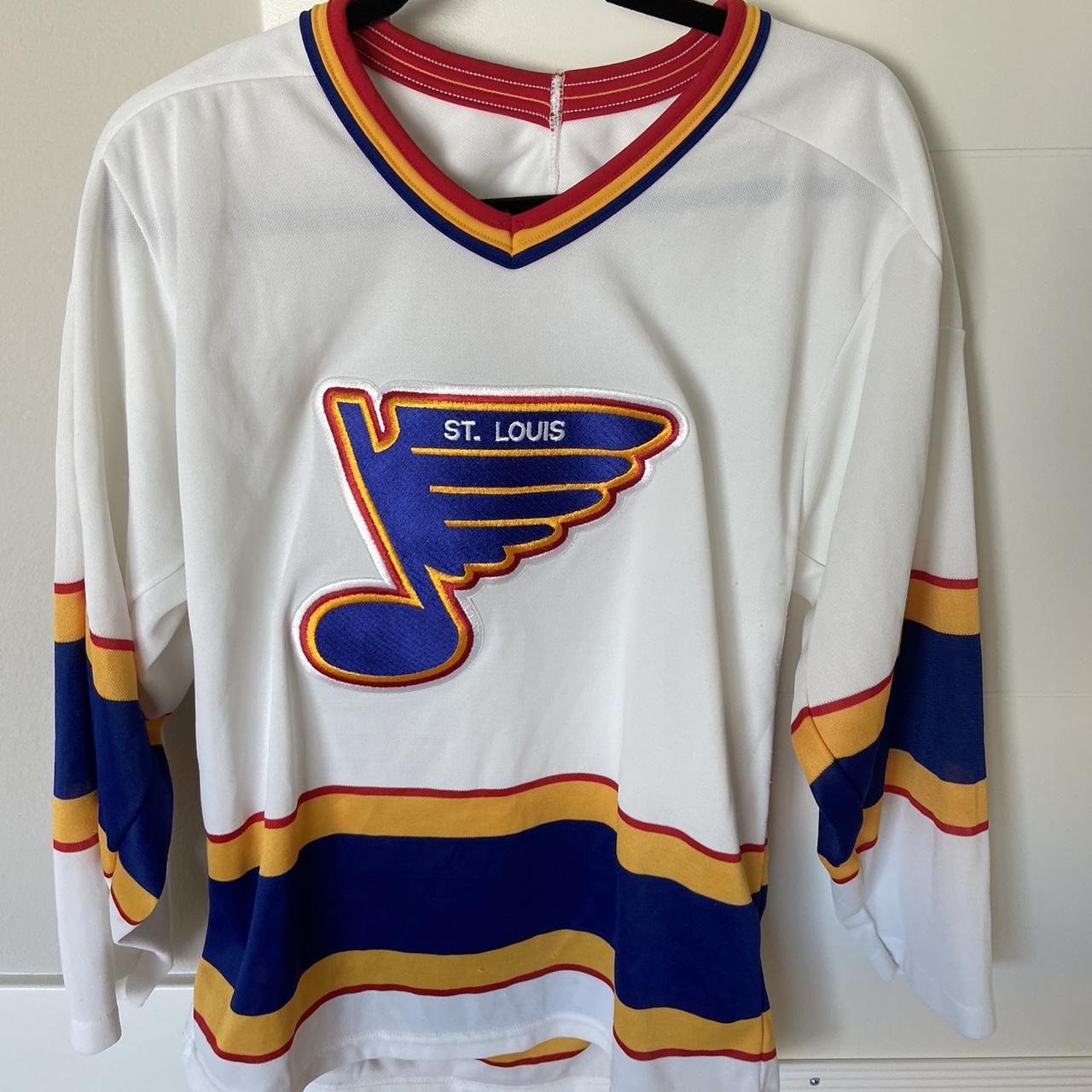Vintage CCM St. Louis Blues Hockey Jersey Size is - Depop