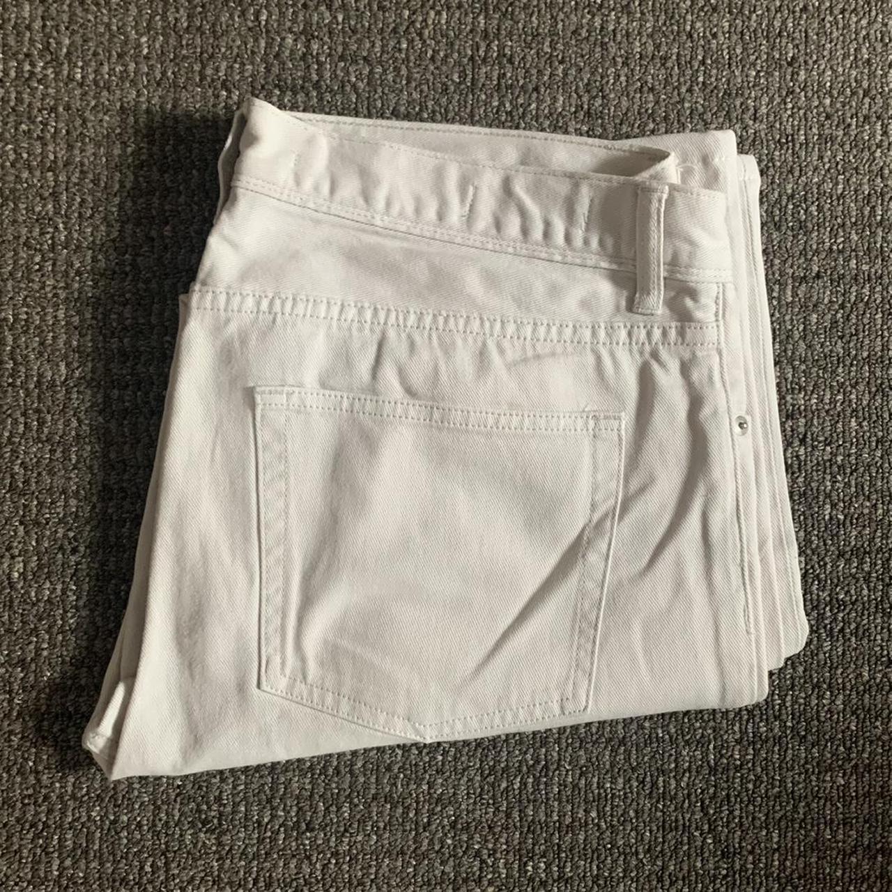 Reiss Men's Cream and White Jeans | Depop