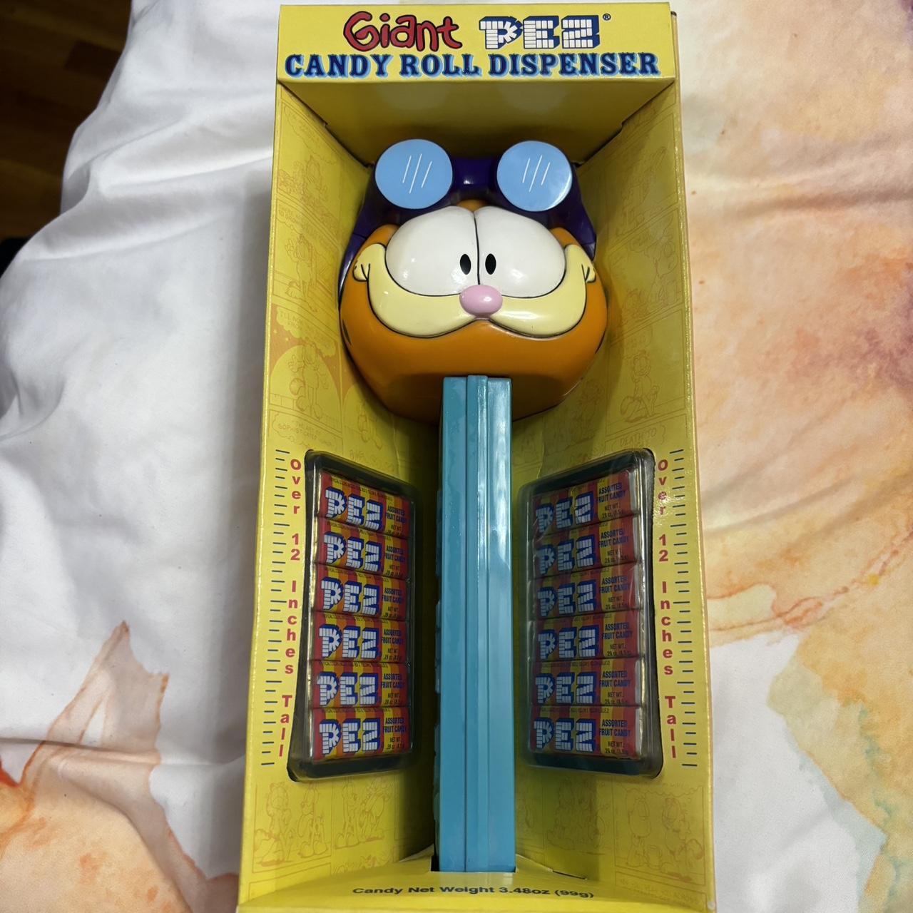PEZ ペッツ　ジャイアント　ガーフィールド GARFIELD THE CAT TALKING GIANT PEZ DISPENSER NEW IN | Depop