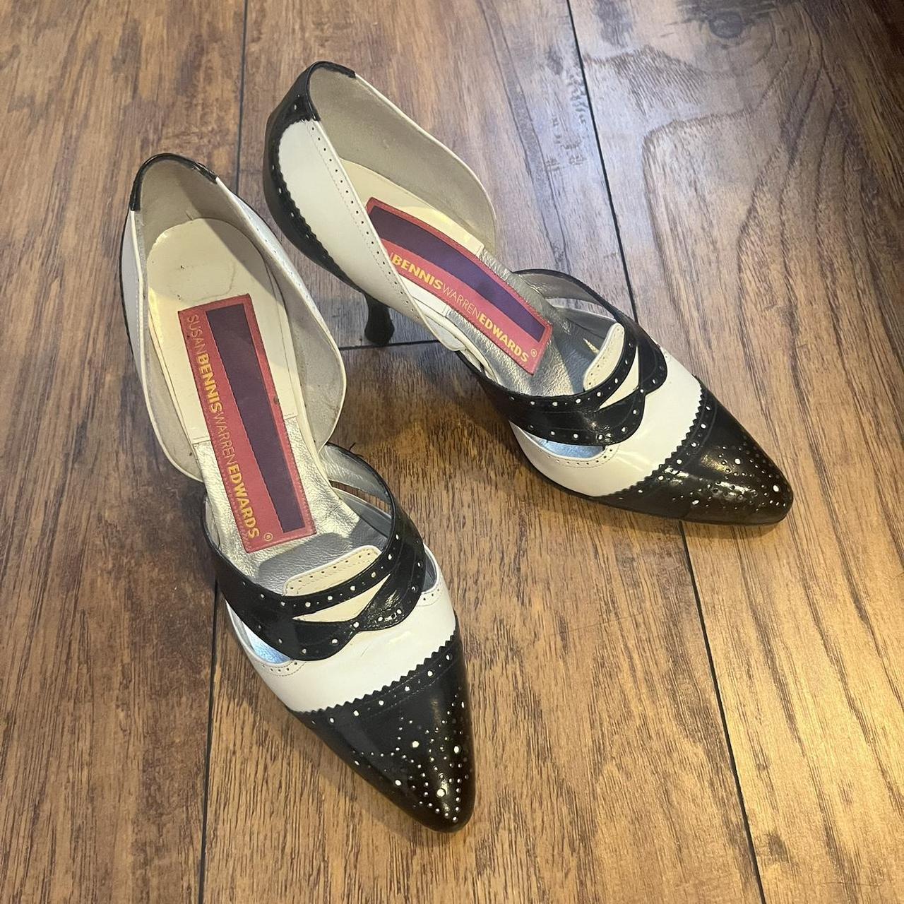 vintage kitten heels western style deadstock from an... - Depop