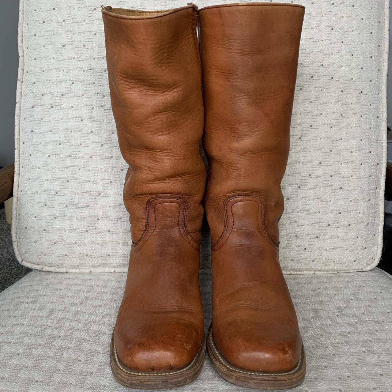 Frye boots outlet cognac color