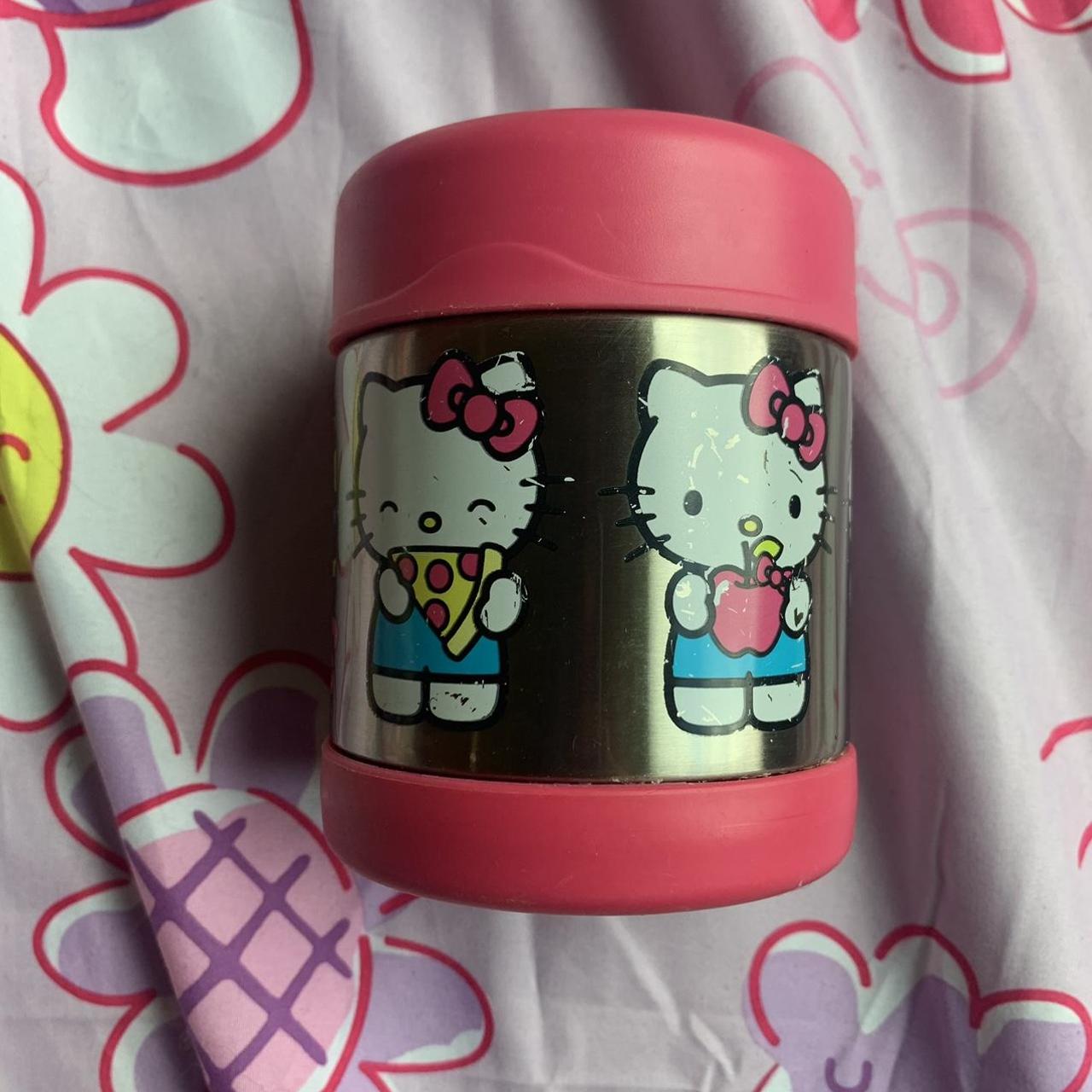 Hello kitty thermos water bottle Has some scuffs, - Depop