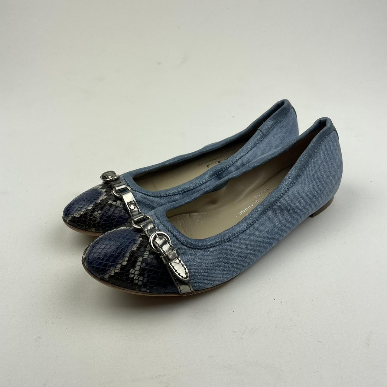 AGL Attilio Giusti Leombruni ballerina flat in denim Depop