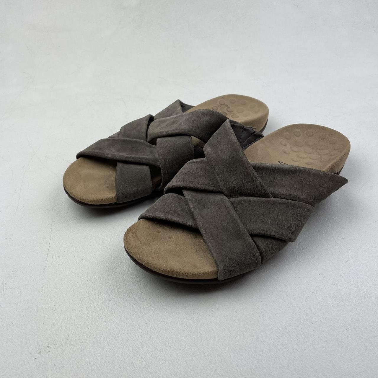 Vionic Rest Juno Suede Leather Sandals in Brown size Depop