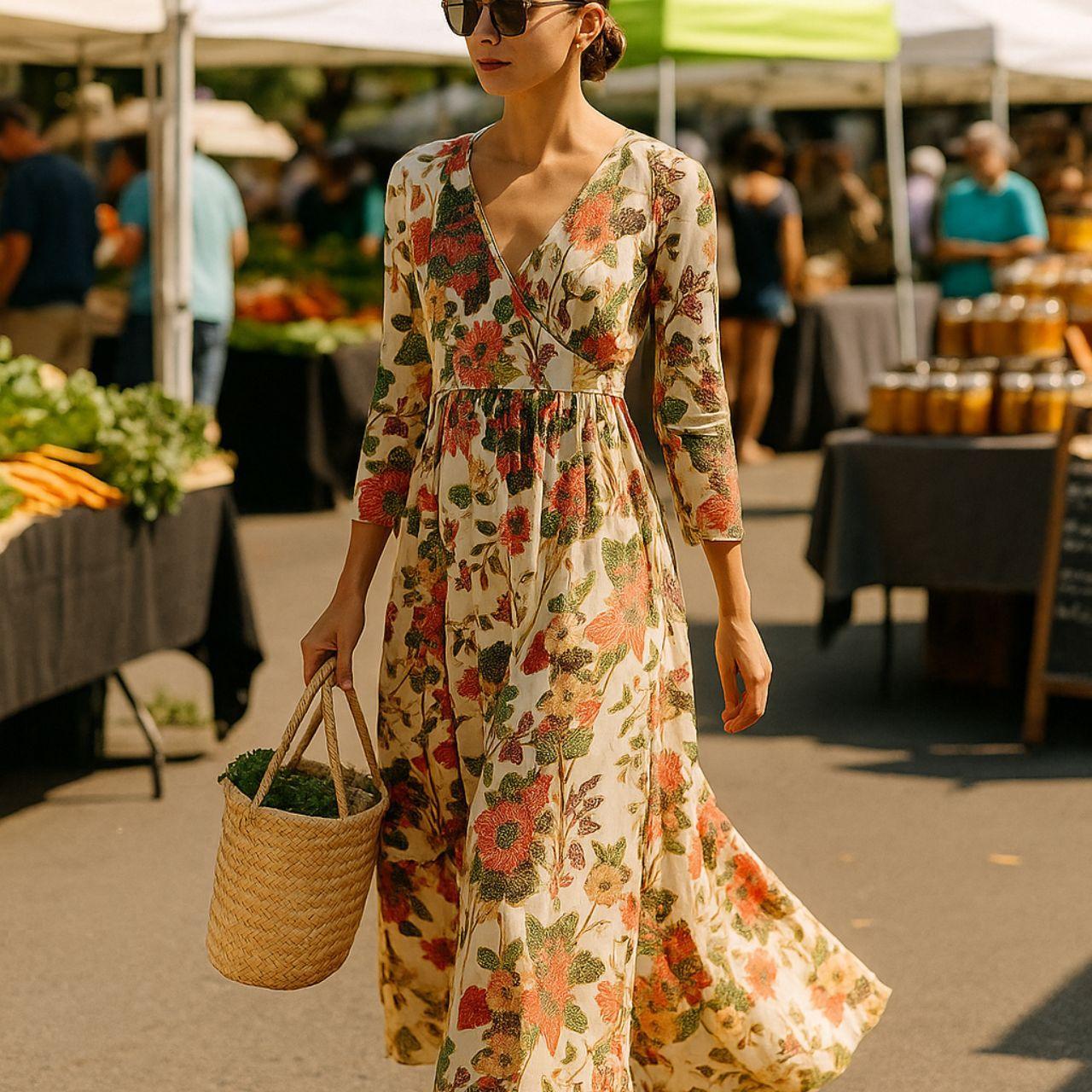 Source Unknown Women's Wrap dresses - Multi/Red -… - image 1