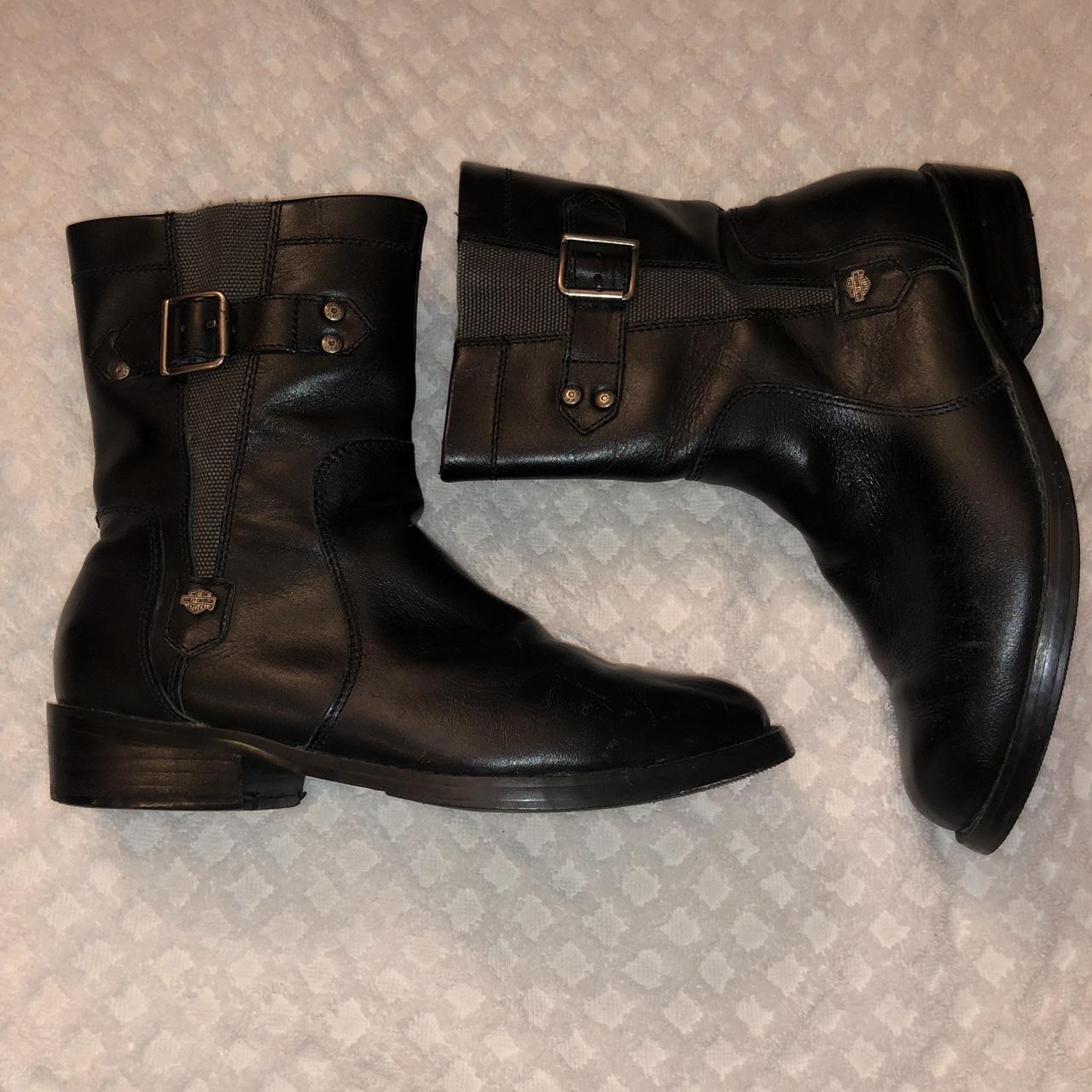 Vintage Harley Davidson booties size 6 (women’s)... - Depop