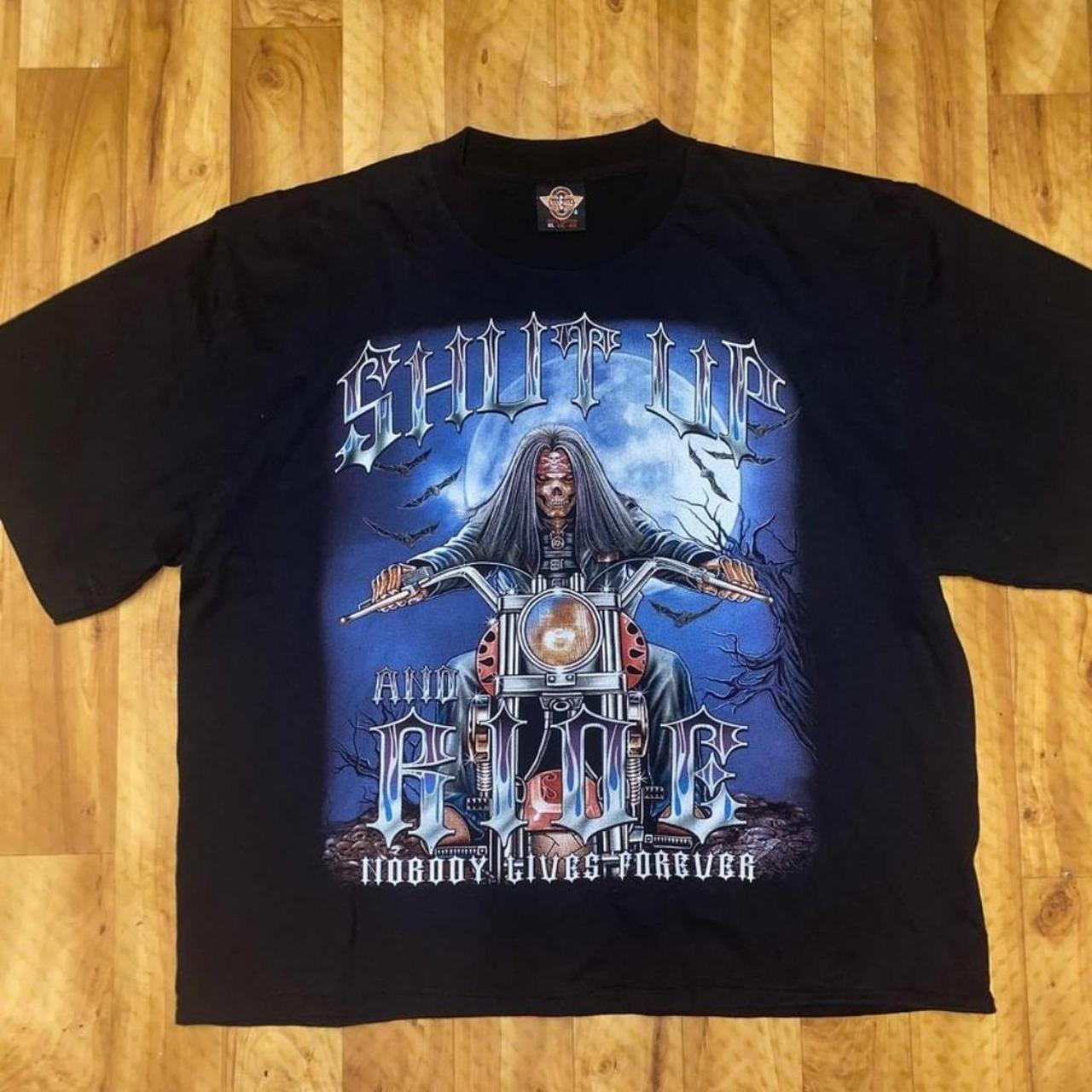 Vintage rock eagle tee tshirt size XL (single... Depop