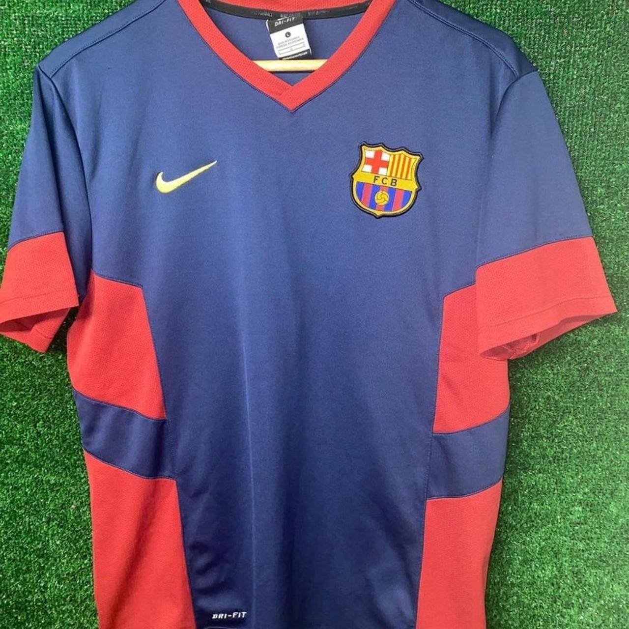 Retro Vintage Nike Barcelona training top jersey... - Depop