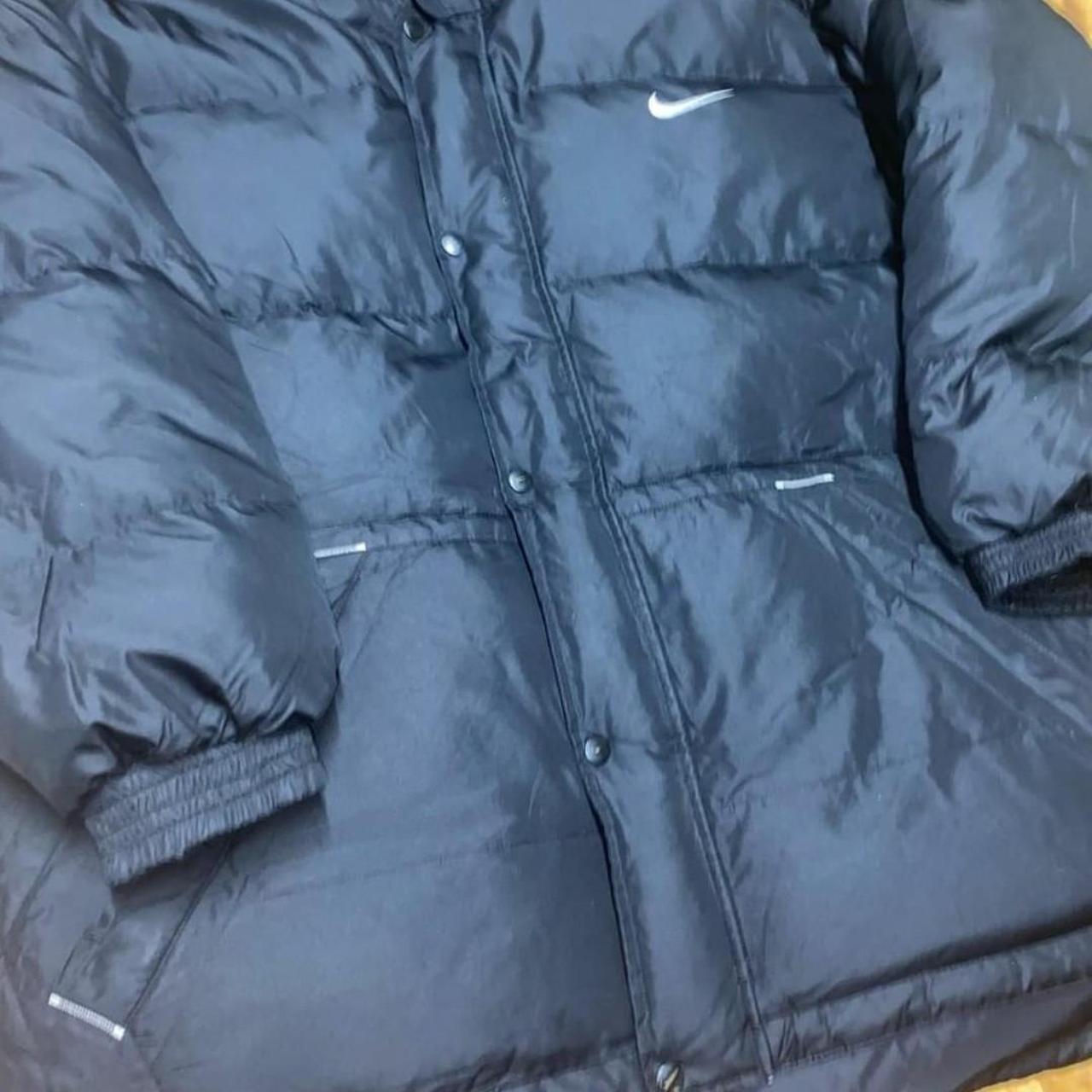 Vintage Nike Black Puffer Jacket size XL extra large... - Depop